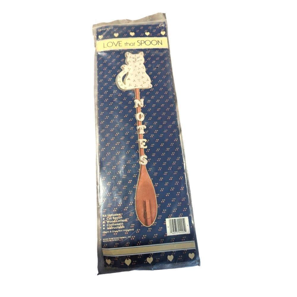 Vintage Love that spoon cat‎ craft kit NIP